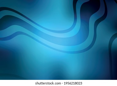Light BLUE vector blurred shine abstract texture. Creative illustration in halftone style with gradient. Background for a cell phone.