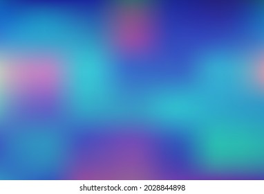Light BLUE vector blurred shine abstract template. Shining colorful illustration in a Brand new style. Brand new design for your business.