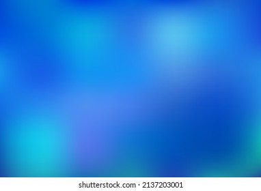 Light BLUE vector blurred shine abstract pattern. A vague abstract illustration with gradient. Elegant cover for a brand book.