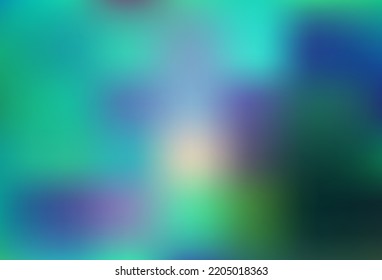 Light BLUE vector blurred shine abstract background. Creative illustration in halftone style with gradient. Template for any brand book.
