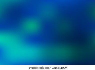 Light BLUE vector blurred shine abstract background. A completely new color illustration in a bokeh style. Best blurred design for your business.