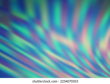 Plantilla abstracta de brillo de vectores ligeros BLUE borrosa. Ilustración creativa en estilo de semitono con gradiente. Nuevo estilo para su diseño de negocio.