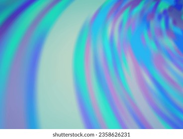Plantilla abstracta de brillo de vectores ligeros BLUE borrosa. Ilustración creativa en estilo de semitono con gradiente. El fondo para tus diseños creativos.
