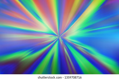 Light BLUE vector blurred template. A completely new colored illustration in blur style. New style design for your brand book.