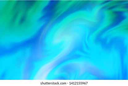 Light BLUE vector blurred template. Glitter abstract illustration with gradient design. New style design for your brand book.