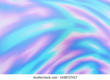 Light BLUE vector blurred template. A completely new colored illustration in blur style. New style design for your brand book.