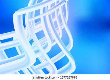 Light BLUE vector blurred template. New colored illustration in blur style with gradient. New way of your design.