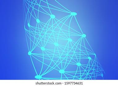 Light BLUE vector blurred template. Modern abstract illustration with gradient. New style design for your brand book.
