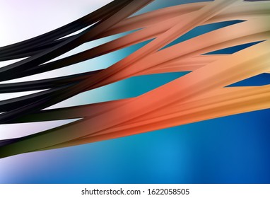 Light BLUE vector blurred template. Glitter abstract illustration with gradient design. New way of your design.