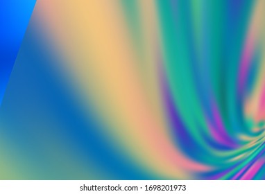 Plantilla borrosa de vector claro AZUL. Ilustración colorida en estilo abstracto con degradado. Diseño borroso para su sitio web.