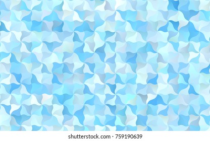Light BLUE vector blurred template. Shining illustration, which consist of blurred lines. The polygonal design can be used for your web site.