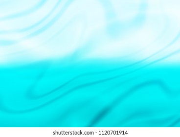 Light BLUE vector blurred wavy bright template. Modern geometrical abstract illustration with gradient. The completely new template can be used for your brand book.