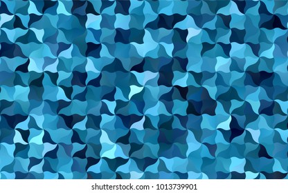 Light BLUE vector blurry arched pattern. Colorful abstract illustration with gradient crooked lines. The best blurred design for your business.