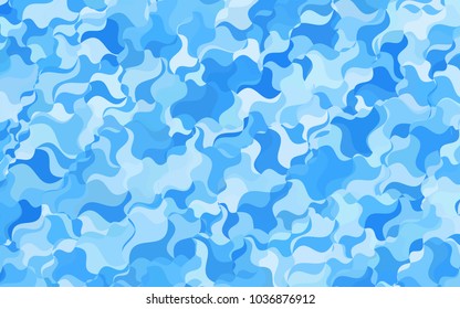 Light BLUE vector blurry arched background. Modern geometrical abstract illustration with gradient bandy lines. The template can be used as a background for cell phones.