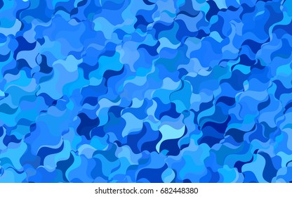Light BLUE vector blurry arched template. A vague circumflex abstract illustration with gradient. The polygonal design can be used for your web site.