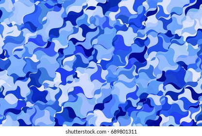 Light BLUE vector blurry arched pattern. blurred geometric sample with gradient.  A completely new template for your business design.