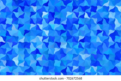 Light BLUE vector blurry arched pattern. Glitter abstract illustration with wry lines. Brand-new design for your business.