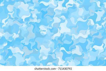 Light BLUE vector blurry arched background. Colorful illustration in abstract cranked style with gradient. The elegant pattern can be used as part of a brand book.