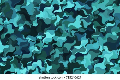 Light BLUE vector blurry arched pattern. Creative illustration in halftone arched style with gradient. A new texture for your design.