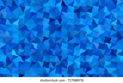 Light BLUE vector blurry arched template. Geometric illustration in Origami style with gradient.  The template can be used as a background for cell phones.