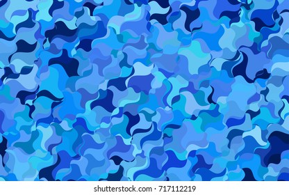 Light BLUE vector blurry arched pattern. A completely new color illustration in a vague style. The polygonal design can be used for your web site.