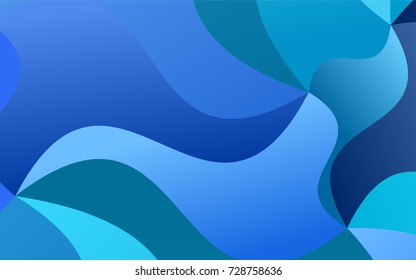 Light BLUE vector blurry arched template. Brand-new colored illustration in blurry style with gradient. The elegant pattern can be used as part of a brand book.