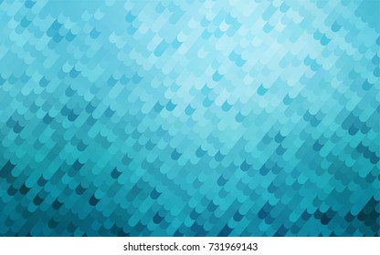 Light BLUE vector blurry arched template. A sample with curved shapes. The elegant pattern can be used as part of a brand book.