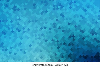 Light BLUE vector blurry arched pattern. A vague circumflex abstract illustration with gradient. The template can be used as a background for cell phones.