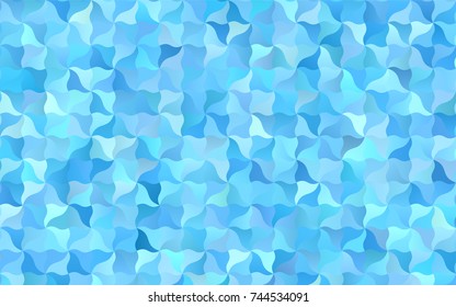 Light BLUE vector blurry arched template. A sample with blurred shapes. The template can be used as a background for cell phones.