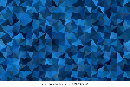 Light BLUE vector blurry arched pattern. Shining illustration, which consist of blurred lines. The completely new template can be used for your brand book.