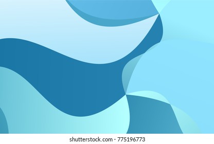 Light BLUE vector blurry arched template. Colorful illustration in abstract cranked style with gradient. A completely new design for your business.