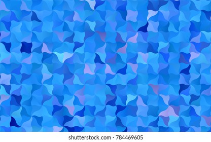 Light BLUE vector blurry arched pattern. A vague circumflex abstract illustration with gradient. A completely new design for your business.