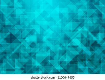 Light BLUE vector blurry hexagon blurry triangle. A vague abstract illustration with gradient. The completely new template can be used for your brand book.