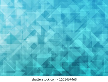 Light BLUE vector blurry hexagon blurry triangle. Colorful abstract illustration with gradient. A new texture for your design.