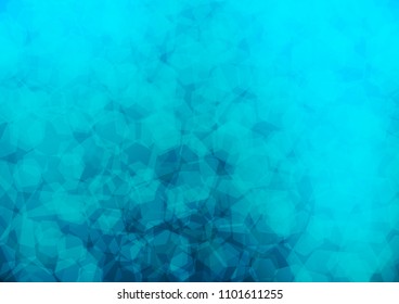 Light BLUE vector blurry hexagon template. Colorful abstract illustration with gradient. The template can be used as a background for cell phones.