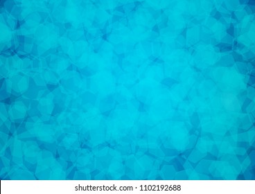 Light BLUE vector blurry hexagon background. A sample with polygonal shapes. A completely new template for your business design.
