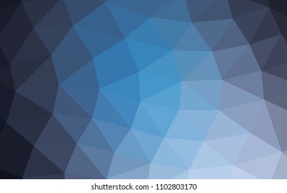 Light BLUE vector blurry hexagon blurry triangle. An elegant bright illustration with gradient. The template can be used as a background for cell phones.