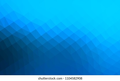 Light BLUE vector blurry hexagon texture. A vague abstract illustration with gradient. The template can be used as a background for cell phones.