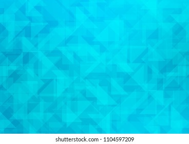 Light BLUE vector blurry hexagon template. Geometric illustration in Origami style with gradient.  Brand new design for your business.