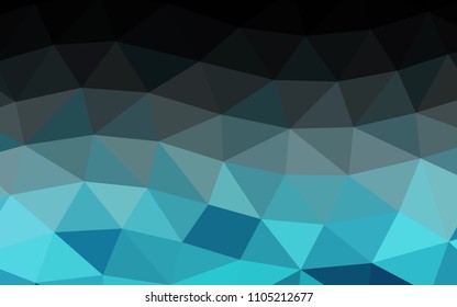 Light BLUE vector blurry hexagon blurry triangle. A completely new color illustration in a vague style. A completely new template for your business design.