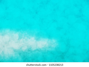 Light BLUE vector blurry hexagon template. Creative geometric illustration in Origami style with gradient. The completely new template can be used for your brand book.