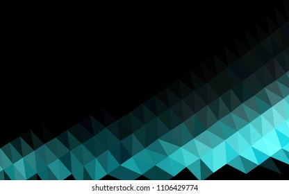 Light BLUE vector blurry hexagon template. Glitter abstract illustration with an elegant design. The completely new template can be used for your brand book.
