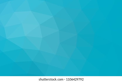 Light BLUE vector blurry hexagon blurry triangle. Shining illustration, which consist of triangles. A completely new design for your business.