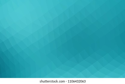 Light BLUE vector blurry hexagon pattern. A sample with polygonal shapes. Brand new design for your business.
