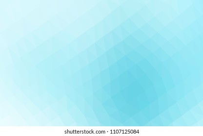 Light BLUE vector blurry hexagon pattern. Colorful abstract illustration with gradient. Triangular pattern for your business design.