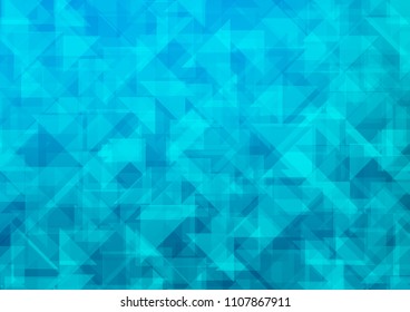 Light BLUE vector blurry hexagon blurry triangle. A completely new color illustration in a vague style. A completely new template for your business design.