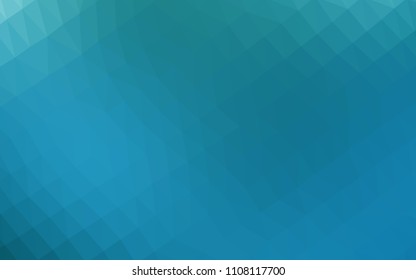 Light BLUE vector blurry hexagon texture. A sample with polygonal shapes. The best triangular design for your business.