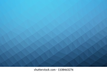Light BLUE vector blurry hexagon template. A completely new color illustration in a vague style. The best triangular design for your business.