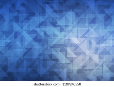 Light BLUE vector blurry hexagon template. A vague abstract illustration with gradient. The best triangular design for your business.