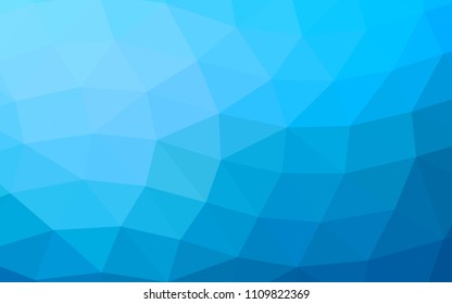 Light BLUE vector blurry hexagon blurry triangle. Brand new colored illustration in blurry style with gradient. Brand new style for your business design.
